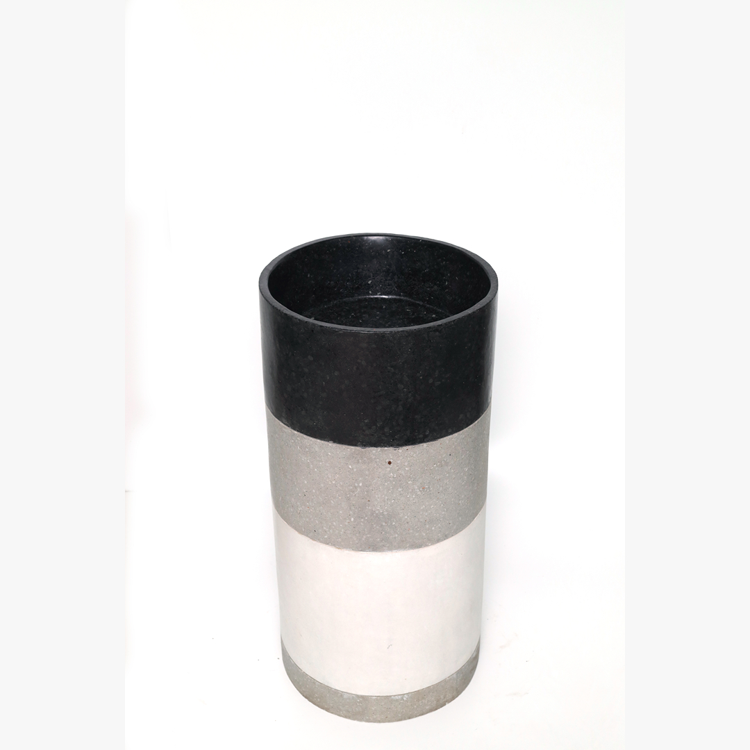 Luxury standalone stone basin for modern bathroom interior